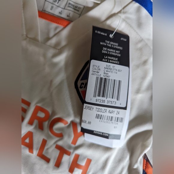 NWT Adidas FC Cincinnati Toddler Jersey (5T) - Picture 4 of 6